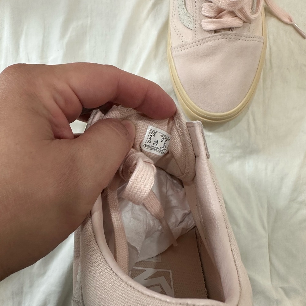 Vans Women's Blush Pink Sneakers - Picture 5 of 6
